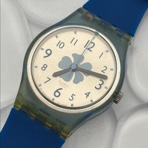 Swatch Watch - Blue Flower